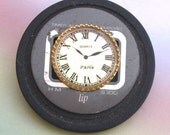 Poker Chip Steampunk Brooch, upcycled, recycled, repurposed, eco friendly, reclaimed, watch face, one of a kind, ooak, handmade