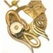 Mask Face Pendant, face necklace, mask pendant, gold, vintage jewelry, theatre, drama, upcycled, recycled, ooak, one of a kind