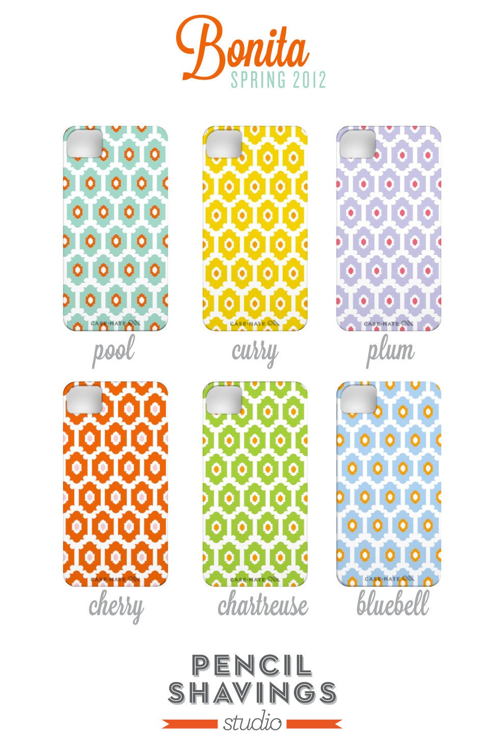 iPhone 5 or 4 Case - Bonita Collection - Colorful