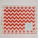 Personalized Lucite Tray - Chevron