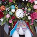 MADE to ORDER "ThE HaTteR RaBbiT"-Easter Bunny Wreath- Spring Wreath -Petals & Plumes Original Design