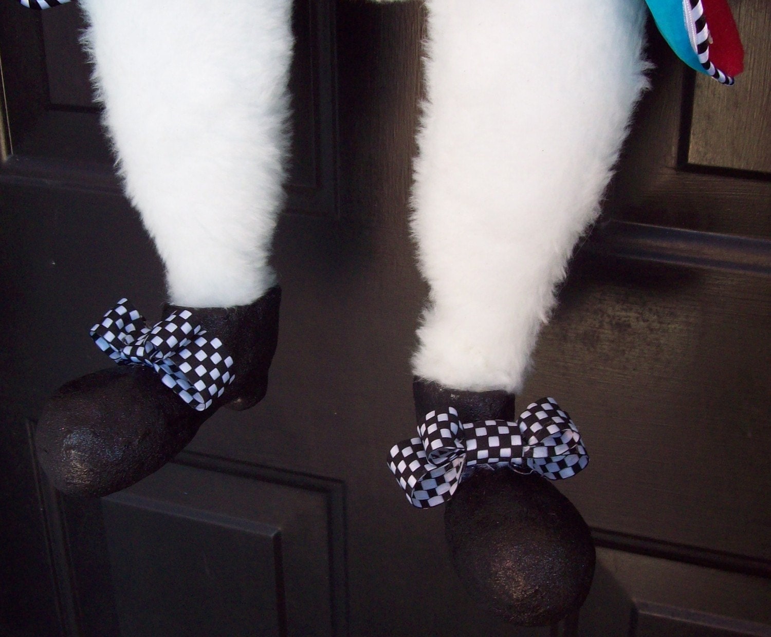 MADE to ORDER "ThE HaTteR RaBbiT"-Easter Bunny Wreath- Spring Wreath -Petals & Plumes Original Design