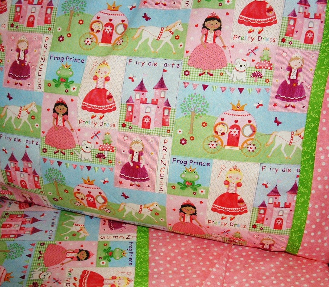 Fairytale princess toddler sheet set crib sheet set toddler girl princess bedding personalized custom