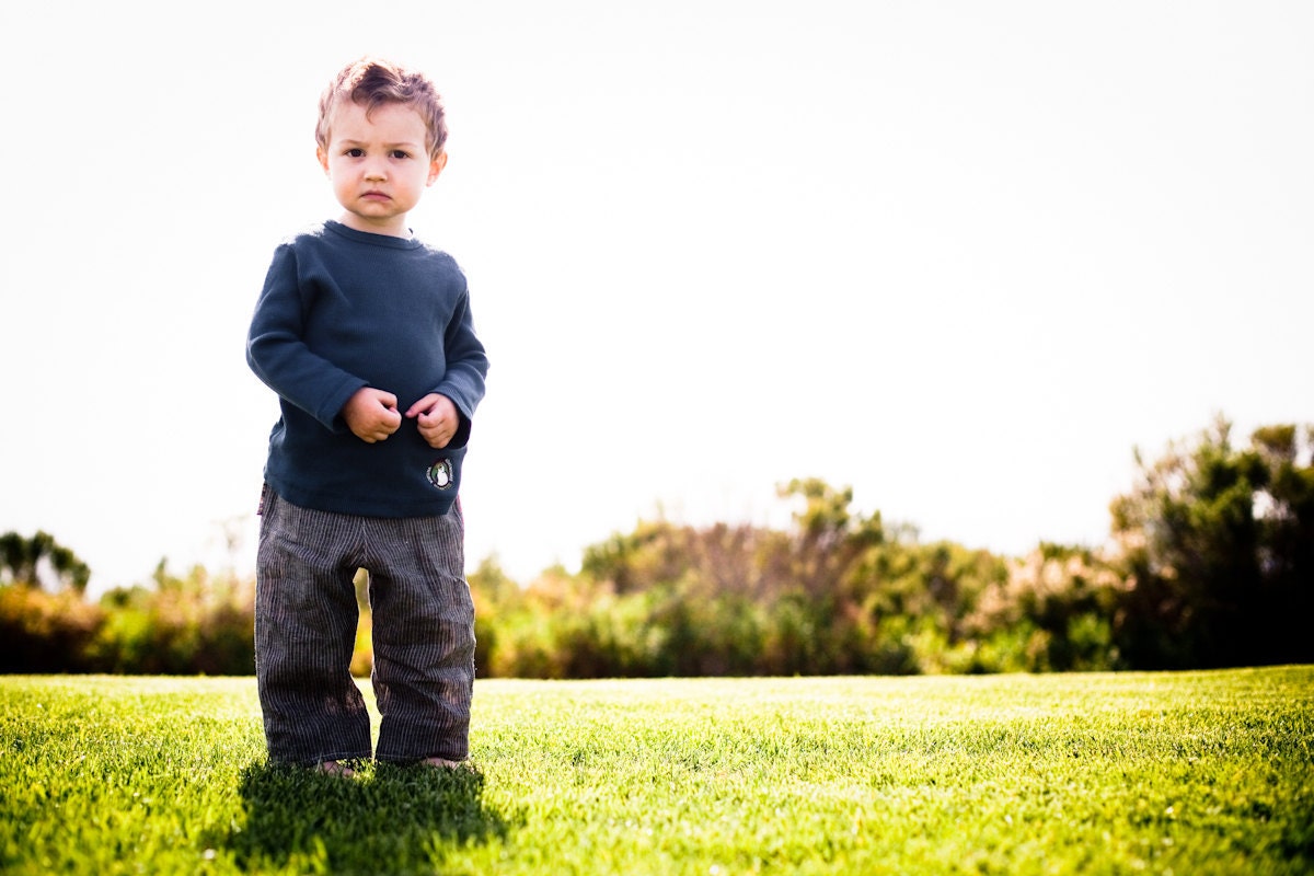 Linen Gatsby pants with pockets, 3m to 14y, any color