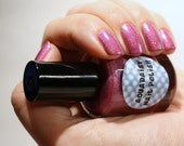 Pink Holographic nail polish Raspberry Beret