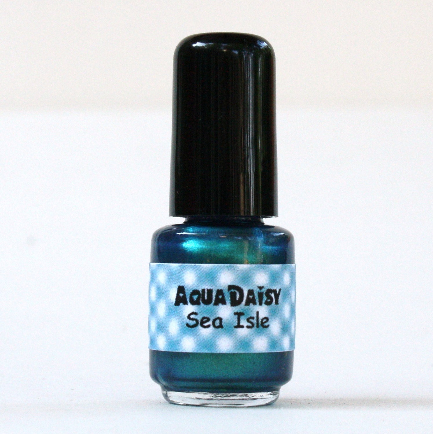 Mini Teal glitter nail polish Sea Isle
