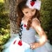 Alice in Wonderland inspired dress and hair piece