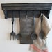 Reserved   Vintage Kitchen Utensils and Shelf