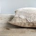 RESERVED for DEID Burlap Doily Pillow Cover
