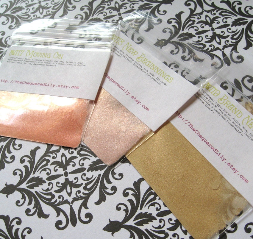 Samples - Domestic Violence Charity Eye Shadow Trio - Vegan - Indie Cosmetics, Mineral Makeup