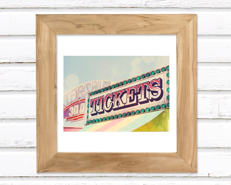 Step Right Up Luster Photo Print 5x7 Carnival Artwork Photo Print