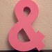 FEATURED in REAL SIMPLE - Glitter Block Letters - Monogram or Initials - Gold or Silver or neon - 2 glitter letters and one solid ampersand