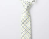Little Boy Necktie - Light Blue with Black Detail