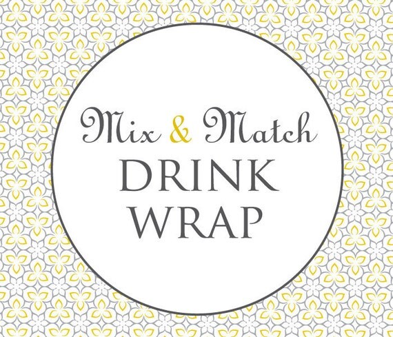 Printable Party Drink Wraps - Mix & Match Il_570xn