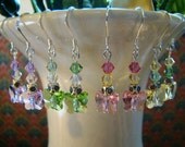 Swarovski & Sterling Silver Butterfly Earrings