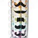LAST ONE - Multi Color Polka Dot Mustache Coffee Mugs - set of 6 stackable mugs and chrome holder