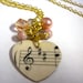 Sheet Music Charm Necklace