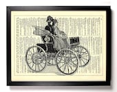 Carriage Buggy Stagecoach Transportation Upcycled Book Art Upcycled Vintage Book Page Antique Dictionary Buy 2 Get 1 FREE
