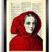 Little Red Riding Hood Repurposed Book Upcycled Dictionary Art Vintage Book Print Recycled Vintage Dictionary Page Buy 2 Get 1 FREE