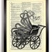 Tentacled Baby Carriage Upcycled Dictionary Art Vintage Book Print Recycled Vintage Dictionary Page Buy 2 Get 1 FREE