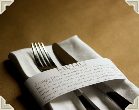 Menu Napkin Ring