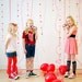 Valentine's Day Decoration - Paper Heart Garland - Red / Fuchsia / Pink / BabyPink