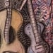 Guitars in the Attic - Original Watercolor and Ink Painting on Arches paper