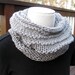 Knit Wool Cowl Grey Dove