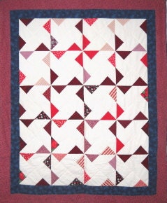 Pinwheel X Quilt Pattern by  Curlicue Creations