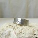 Anchor Ring- Silver Hammered Band Ring