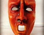 Eyes Wide Shut Mask - Red Tragic Mask - Masquerade Party Masks - Gothic Masks