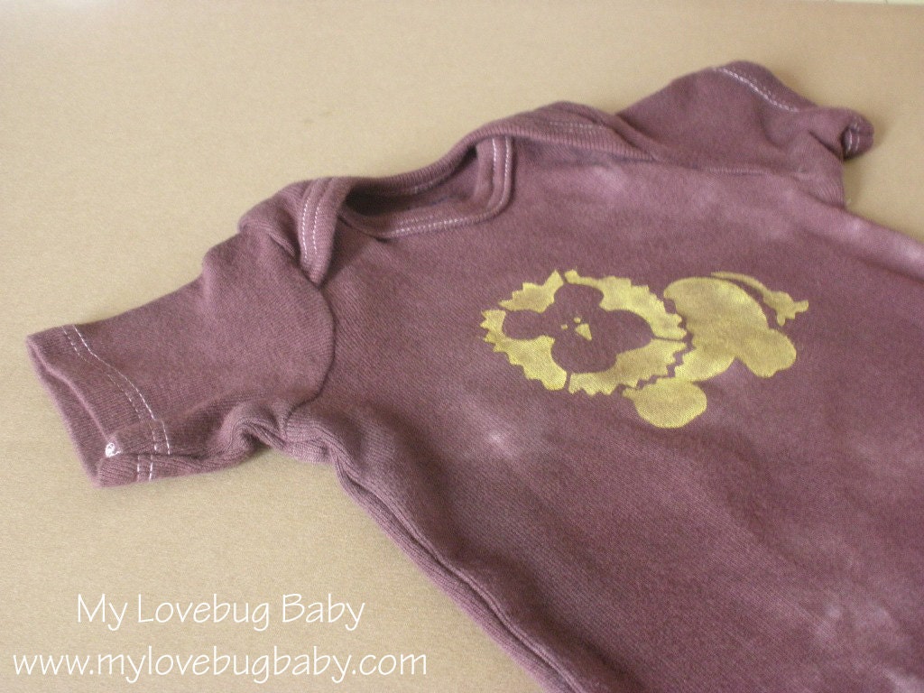 Lion Onesie - Hand Dyed & Painted