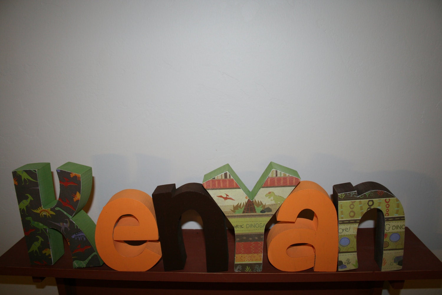 Baby boy nursery nursery letters wood letters kids room dinosaur party childrens room decor 6 wood letters custom wood letters