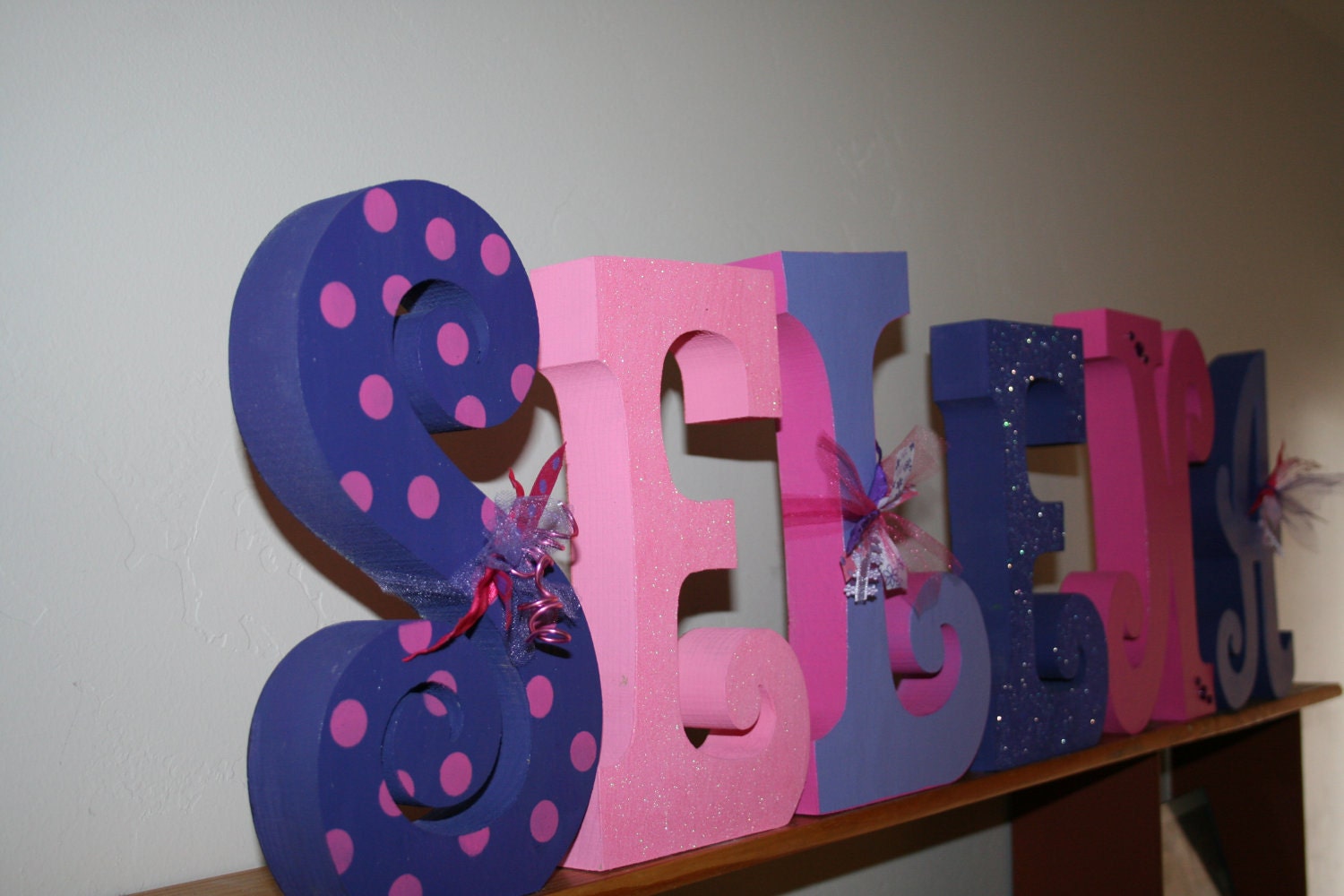 Children's room decor custom wood letters nursery letters upper case letters girl nursery letters personalized gift teen decor
