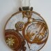 Steampunk embroidery applique embellished wall hanging decoration