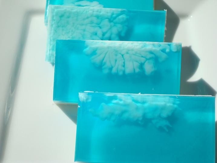 Ocean Soap, White and Blue Soap, Homemade Soap, Bar Soap