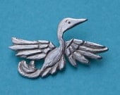 Yuan Dynasty Flying Bird Pin - Sterling Silver
