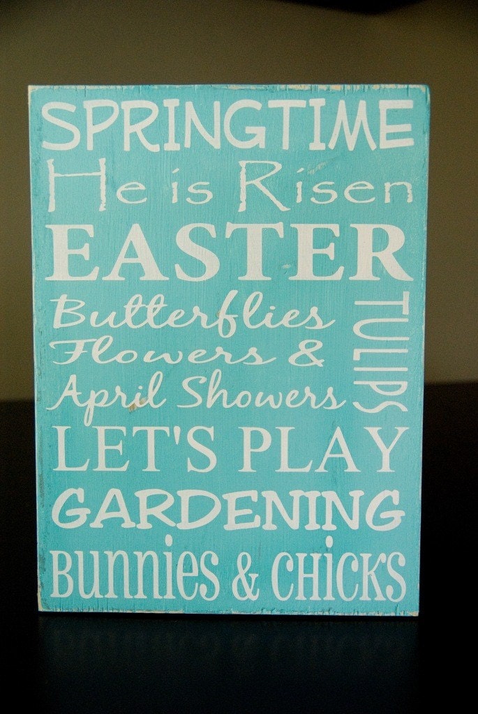 Spring / Easter Subway Art Sign-II