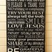 Custom Family Rules Sign - Extra-Large - Distressed - Solid Wood