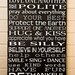 Custom Family Rules Sign - Extra-Large - Distressed - Solid Wood