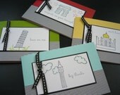 Note Card Set Gift for Traveler World Monuments Thank You Congratulations Friendship Cards