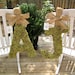 set of two 24 inch moss covered wedding monogram letters