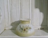 Handpainted Vintage Milk Glass Lamp Shade