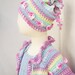 Hat with Roses - Baby to Adult sizes - Crochet Pattern - Instant Download