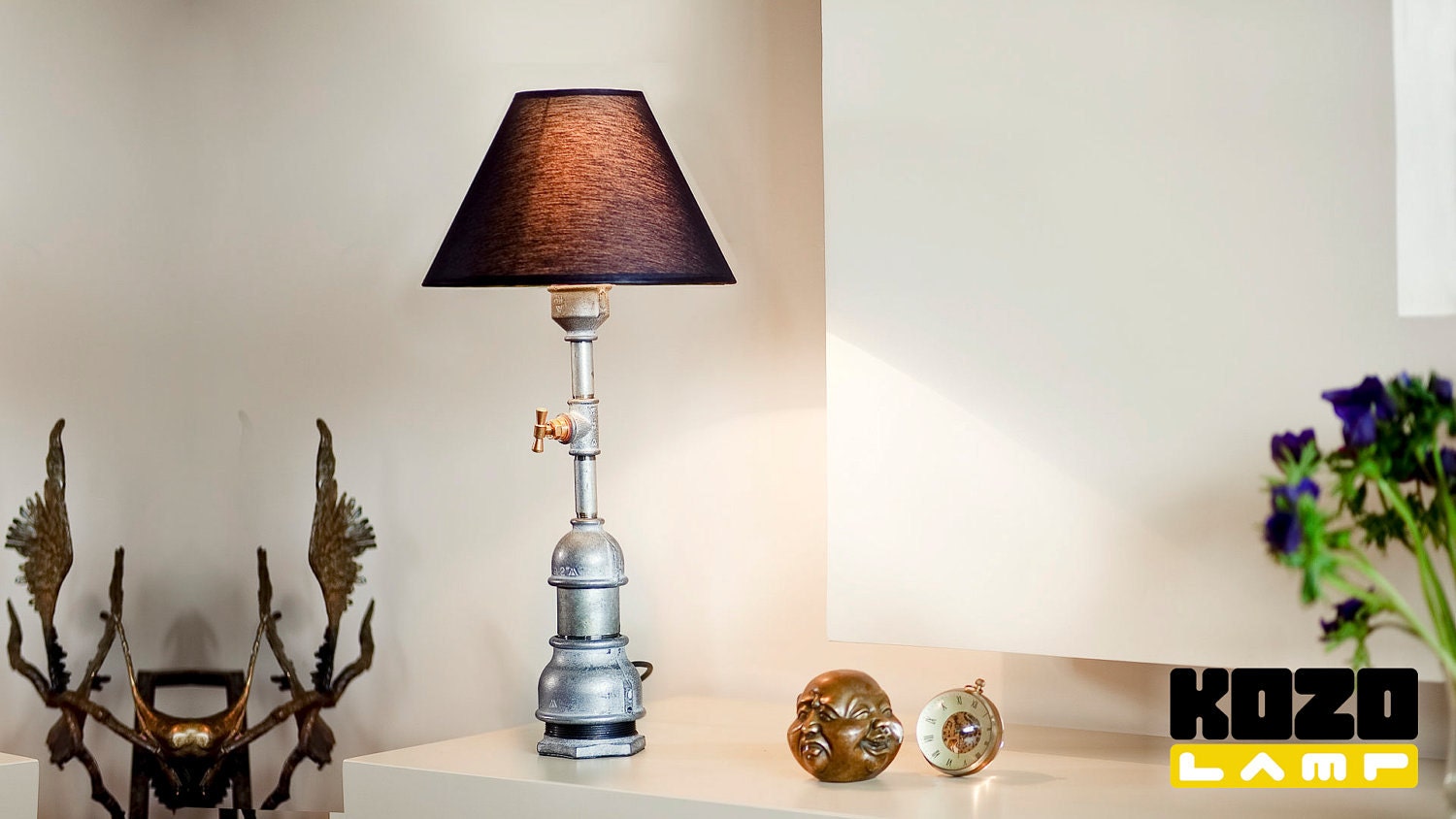 BIG MONA upcycled design table lamp by Kozo Lamp