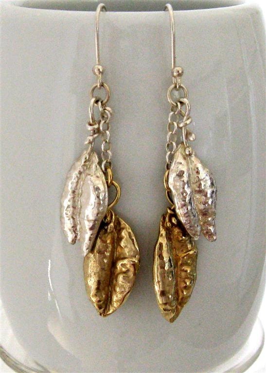 Harvest Wheat Sterling Silver Earrings
