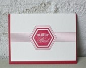 You Are The Best -  Letterpress Card -  Greeting Card - love - special - awesome - best - label - valentine card - valentine's day