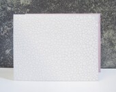 White Dots on Silver Letterpress Notecard