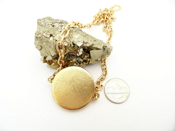 Chunky Chic Gold Chain Necklace/ Women Statement Necklace/ NYC Fashion Week  Inspired Jewelry