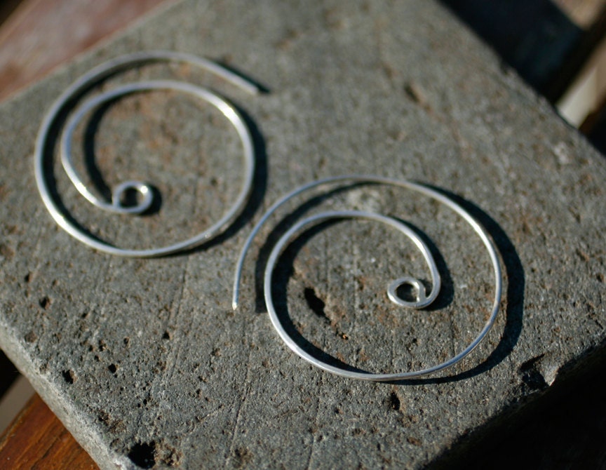 Hand forged Sterling Silver Earrings